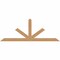 Ekena Millwork Saratoga Timber Gable Bracket, Western Red Cedar, 108"W x 40"H x 3 1/2"D x 5 1/2"F, 9/12 Pitch GBW108X40X0406SAR00SWR - alternate 1